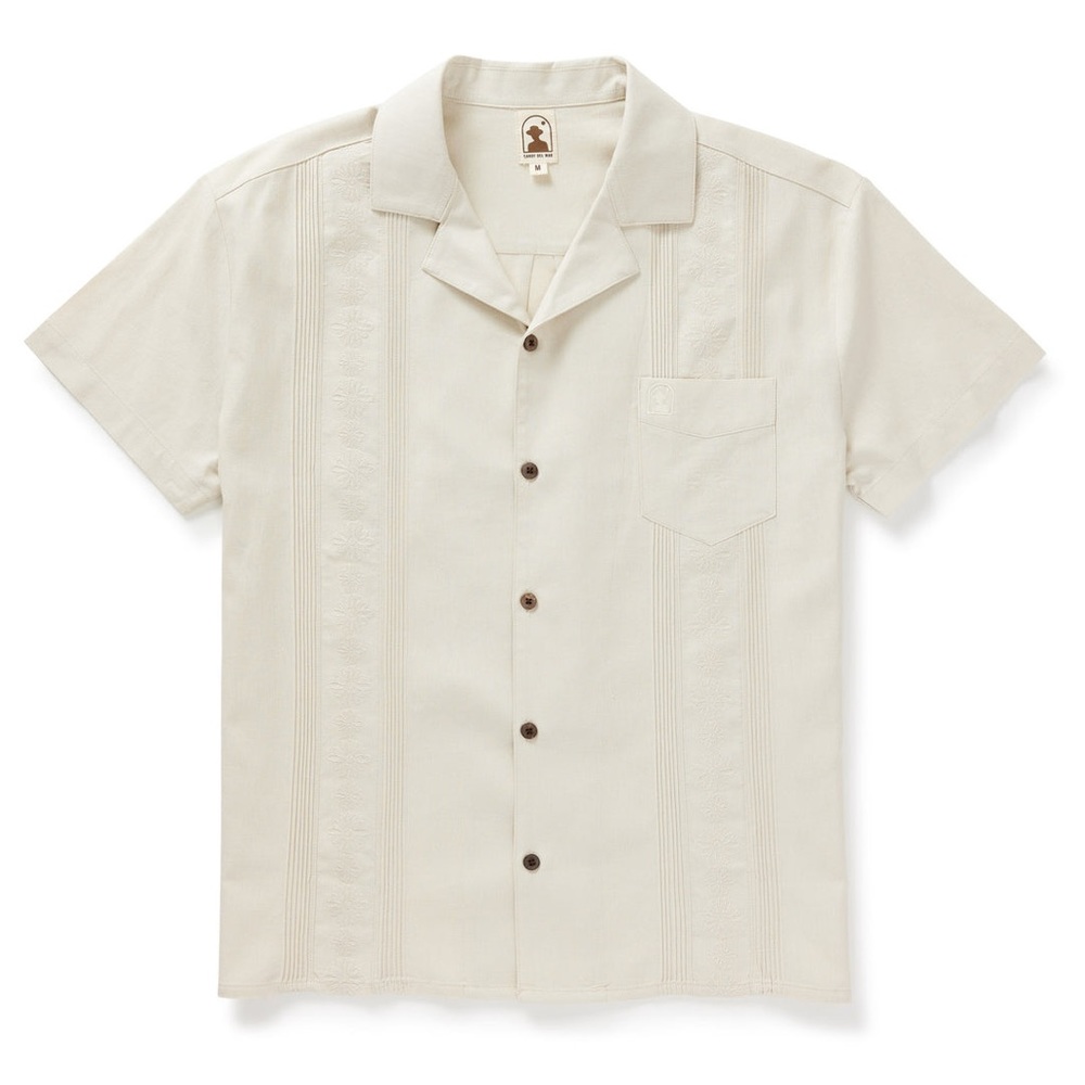 Dandy Del Mar THE BRISA LINEN SHIRT - VINTAGE IVORY